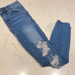 American Eagle Next Level Stretch Ripped Jeans